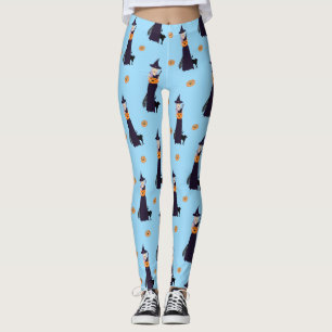 Leggings Jolie sorcière d'Halloween, Citrouille heureux et