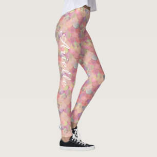 Leggings Jolie taille de poisson de sirène filles roses