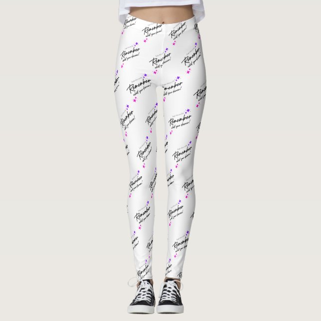 Leggings Jolie typographie Citation Leggins (Devant)