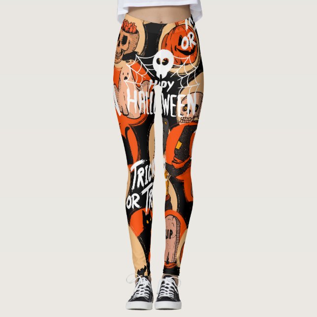 Leggings  Jolies & Effrayantes vibrations effrayantes d'Hal (Devant)