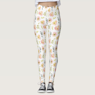 Leggings Jolies fleurs aquarelles