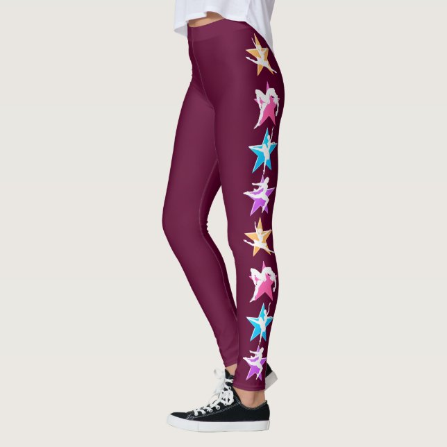 LEGGINGS JOLIES GUÊTRES DE DANSEUR DE BOURGOGNE (Gauche)