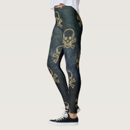 Leggings Jolly roger paresseux de pirates sur Arrière - pla