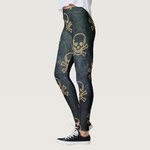 Leggings Jolly roger paresseux de pirates sur Arrière - pla