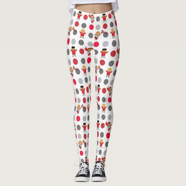 Leggings JollyKins Cheerleaders et Pois (Devant)