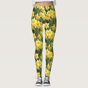 Leggings Jonquilles jaunes de ressort