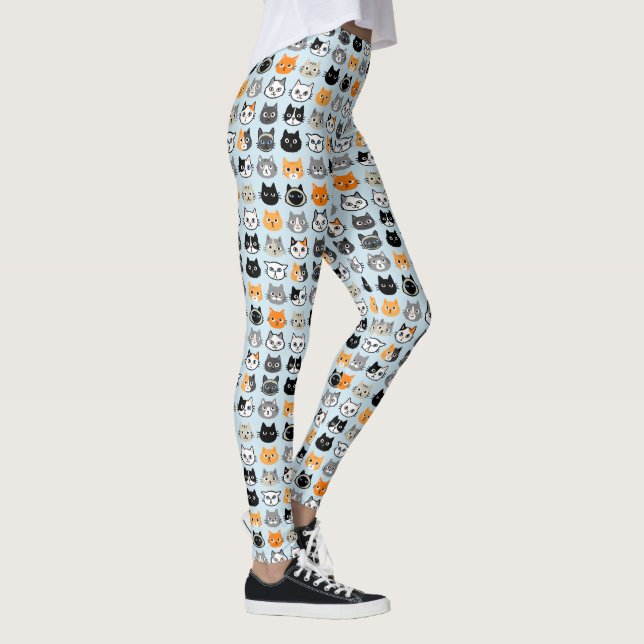 Leggings Jote Chat face Motif | Légendes cool Amoureux de l (Droite)