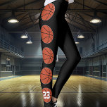 Leggings Joueur de basket-ball Custom Jersey Nombre Sports<br><div class="desc">Joueur de basketball Custom Jersey Number Sports Team Leggings : Des leggings super mignons et personnalisables pour les joueurs de basketball, avec une zone de texte personnalisée où vous pouvez taper votre propre numéro de maillot. Il vous suffit de cliquer sur "Personnaliser ce modèle" et de taper votre propre numéro...</div>