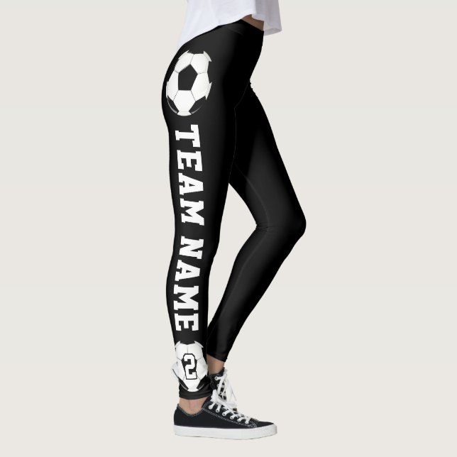 Leggings Joueur de football Personnalisé Nom et numéro de l (Droite)