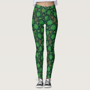 Leggings Jour de la Saint Patrick Celtic Triskele Trefoil S
