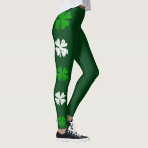 Leggings Jour de la Saint Patrick vert legue avec de mignon