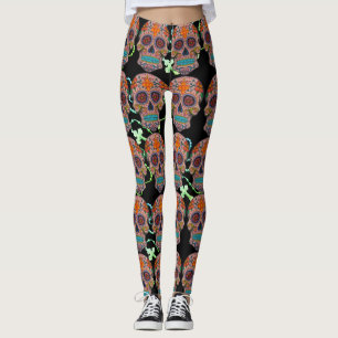 Leggings Jour des légendes du Rosaire du crâne de sucre m