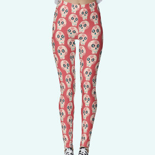 Leggings Jour du crâne de sucre mexicain des pattes mortes