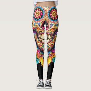 Leggings Jour du crâne de sucre mort
