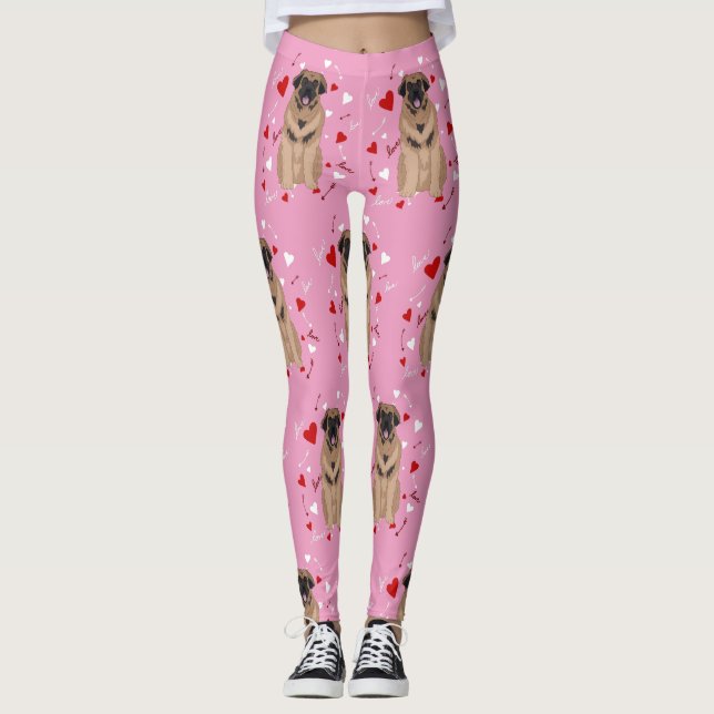 Leggings Jour Leonberger Valentines (Devant)