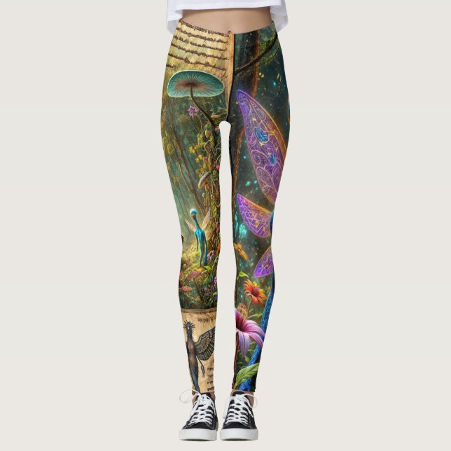 Leggings Journal de blocage Whimsical (Devant)