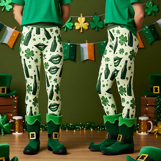 Leggings Journée de la Saint-Patrick : jambes en or (St. Patrick’s Day Legs o’ Gold Leggings)