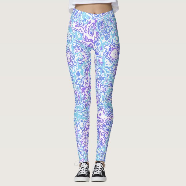 Leggings Joyau super Tone Retro Boho Trippy Hippie Marbre (Devant)