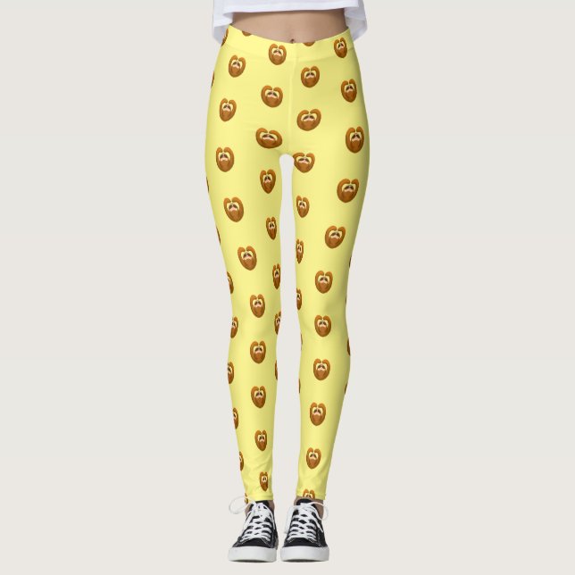 Leggings Joyeuse Sloth Raisonnée Armoiries Coeur Aimer Anim (Devant)