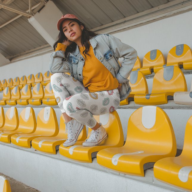 Leggings Joyeux Doodle Laugh (Créateur téléchargé)