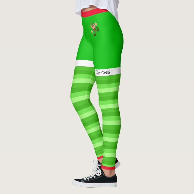 Leggings Joyeux elfes de Noël (Gauche)