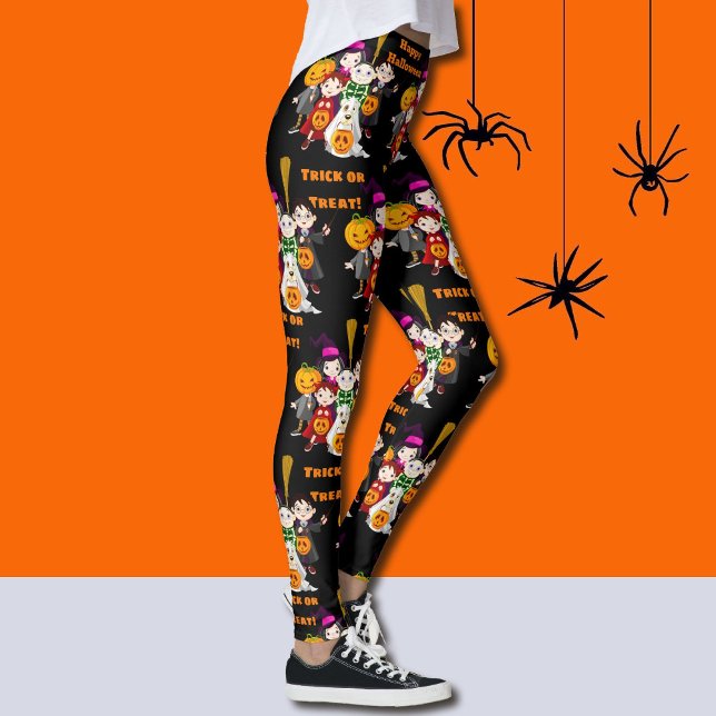 Leggings Joyeux enfants d'Halloween en costumes (Créateur téléchargé)