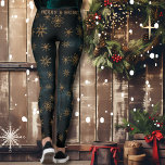 Leggings Joyeux et brillant Jambes Turquoises Festive<br><div class="desc">Joyeux et brillant Festive Turquoise bleu Motif Leggings parfait pour votre tenue de Noël. Vous pouvez mettre à jour le texte ou le supprimer. Les motifs sont de mignons étoiles brun doré dans diverses formes placées sur arrière - plan turquoise bleu.</div>
