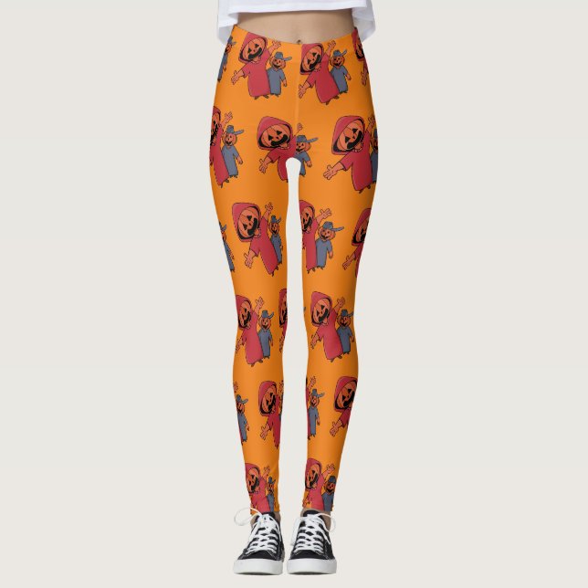 Leggings Joyeux Halloween à vos amis (Devant)