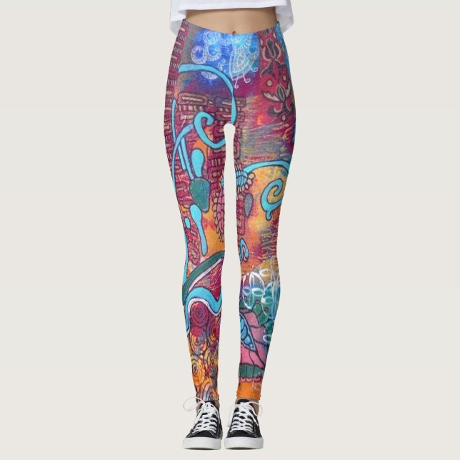 leggings "Joyeux jour" (Devant)