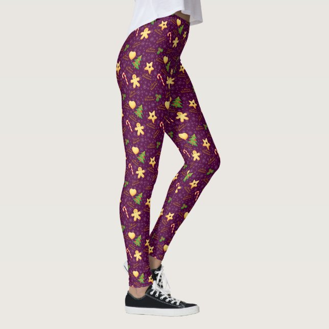 Leggings Joyeux legs de Noël (Droite)