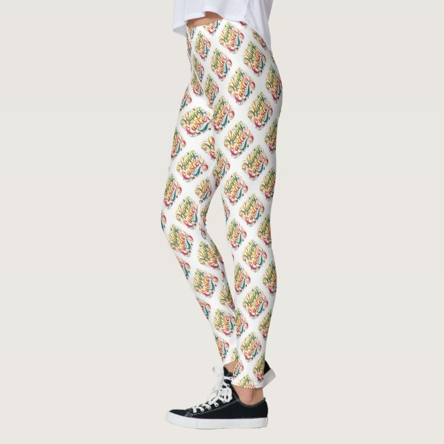 Leggings Joyeux Motif de Pâques (Gauche)