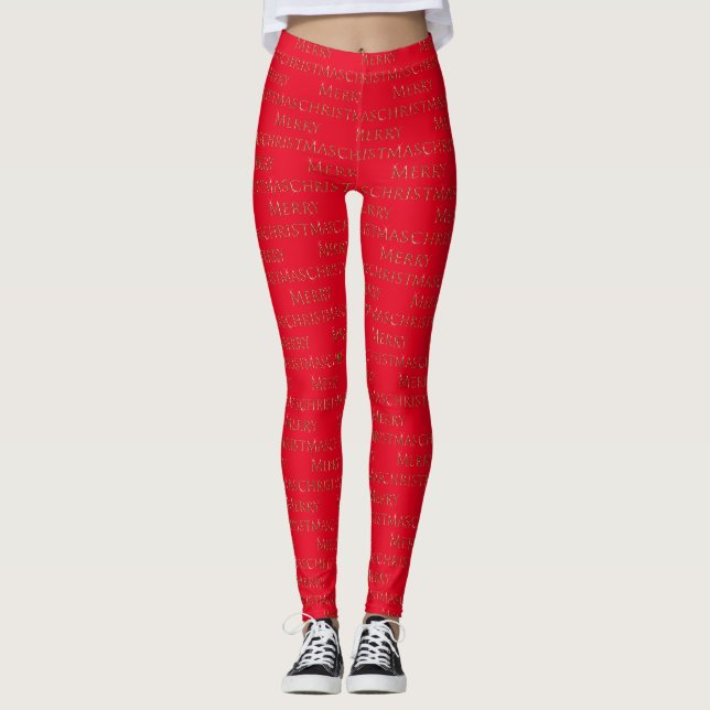 Leggings Joyeux Noël (Devant)