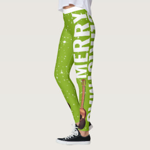 Leggings Joyeux Noël étoilé Marac et Cuatro (modifiable)