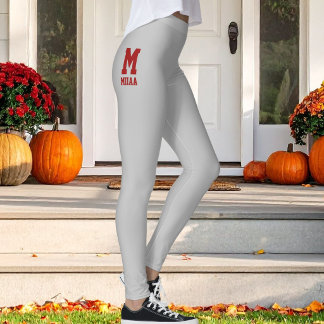 Leggings Joyeux Noël personnalisé Argent Classique Rouge Cr
