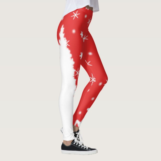 Leggings Joyeux Noël Snowflakes hiver (Droite)