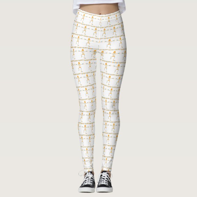 Leggings Joyeux squelette humain (Devant)