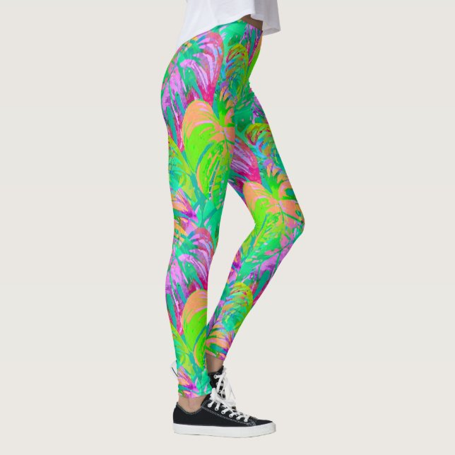 Leggings Jungle Alien Psychédélique Psychotique (Droite)