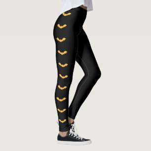 Leggings Juste Halloween (orange) timbré