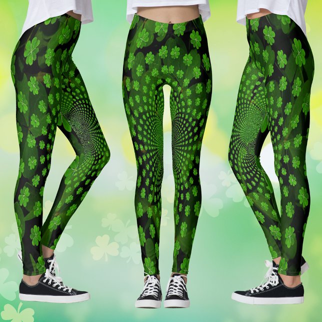 Leggings Kaleidoscope à quatre feuilles (Four Leaf Clover Kaleidoscope Leggings)