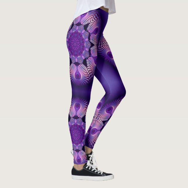 Leggings Kaleidoscope Fractal - Apophysis Fleur I (Droite)