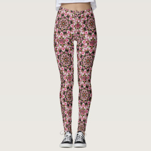 Leggings Kaléidoscope Roses à Thé Roses
