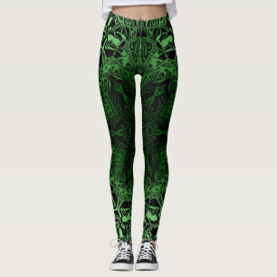 Leggings Kaléidoscope vert