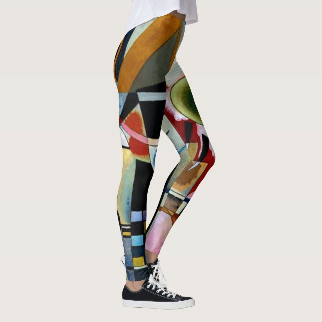 Leggings Kandinsky - Balançoire, peinture populaire (Droite)