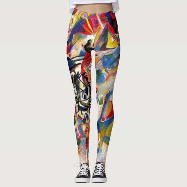 Leggings Kandinsky Composition VII Peinture Abstraite (Devant)