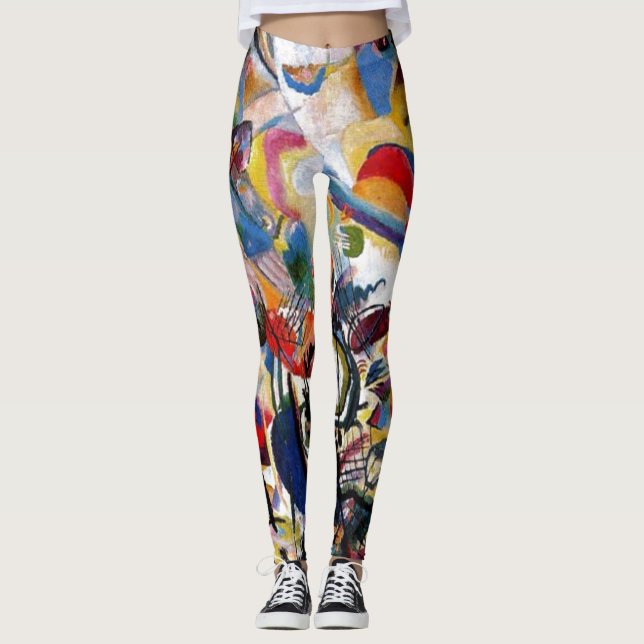 Leggings Kandinsky Composition VII Peinture Abstraite (Devant)