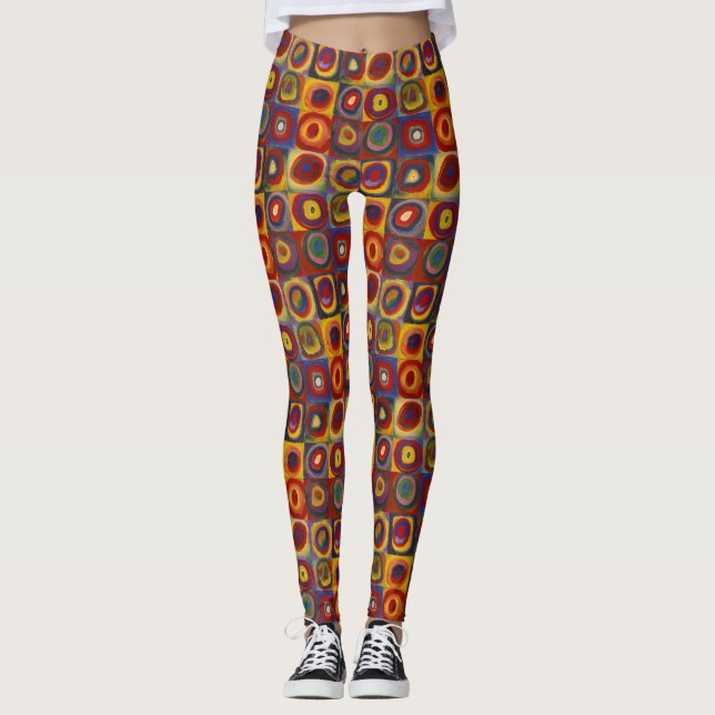 Leggings Kandinsky Farbstudie Quadrate Carrés colorés (Devant)