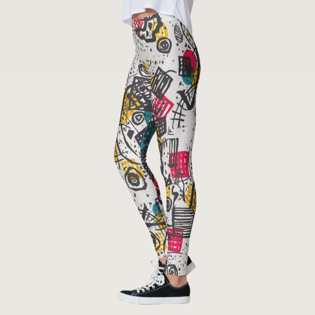 Leggings Kandinsky Small Worlds V Abstrait Classique (Gauche)
