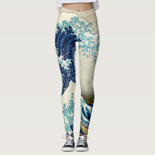 Leggings Katsushika Hokusai - La Grande vague au large de K