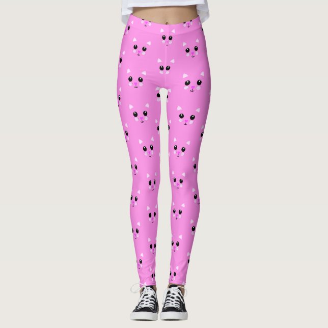 Leggings Kawaii Kitten (Devant)
