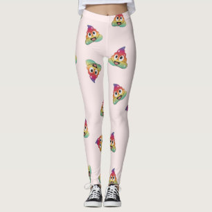 Leggings kawaii Rainbow unicorn poop emoji magical poop